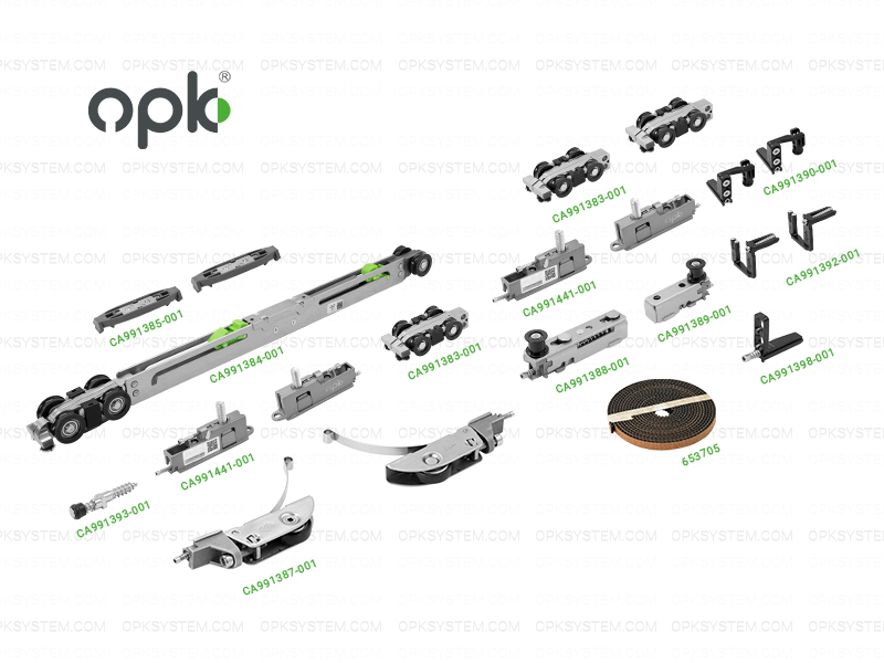 Các loại phụ kiện OPK dành cho cửa đi nội thất