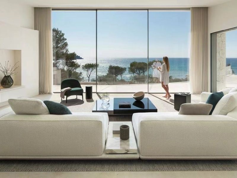 Cửa Slim Panorama 3 cánh cho mặt tiền biệt thự cao cấp