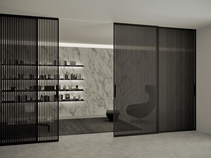 Cửa lùa nan slim nội thất Giải pháp phân vùng không gian mềm mại