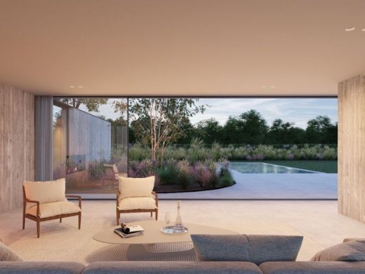 Cửa nhôm Slim Panorama – lựa chọn hoàn hảo cho phòng khách biệt thự cao cấp