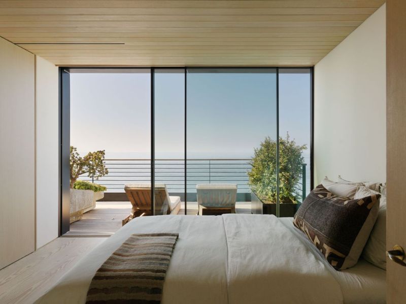 Cửa nhôm slim panorama và xu hướng phòng ngủ mở