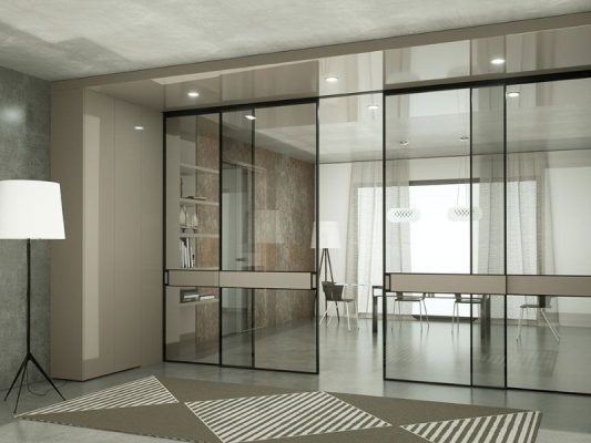 Chọn cửa lùa slim không ray dưới cho từng không gian trong nhà