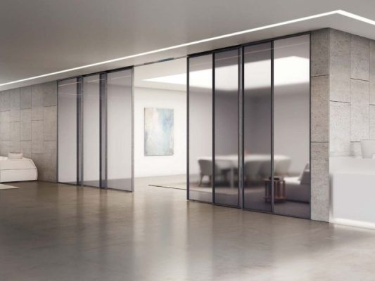 Vì sao cửa lùa slim không ray dưới 6 cánh là lựa chọn lý tưởng để ngăn phòng khách (2)