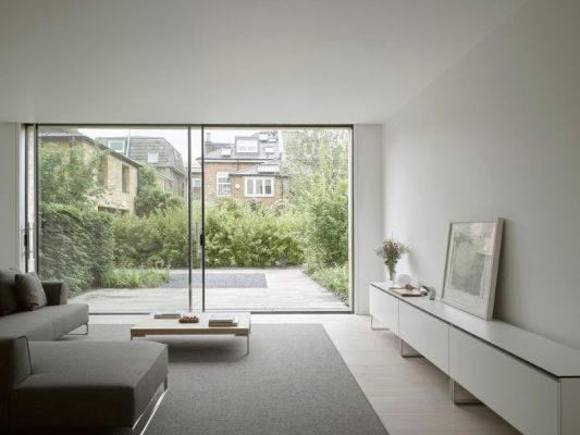 cửa đi mở trượt 2 cánh