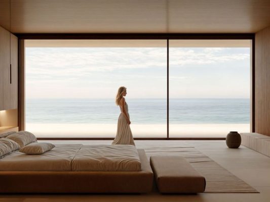 cửa đi mở trượt 2 cánh