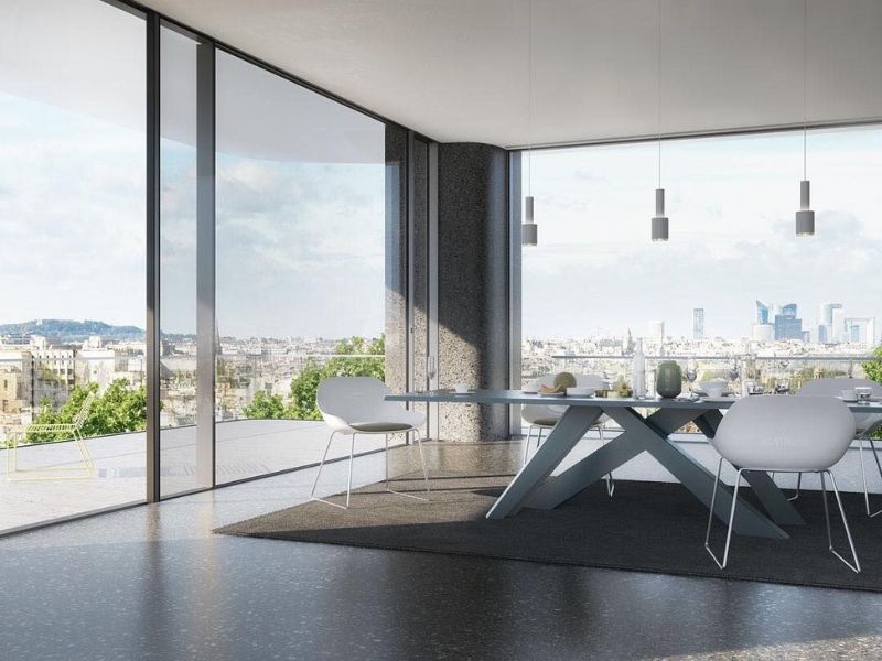 cửa lùa slim ngoại thất