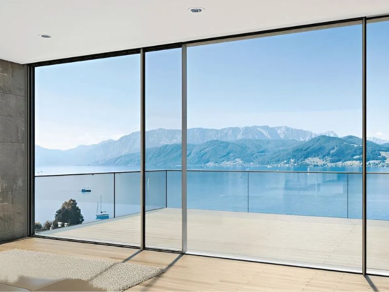 cửa slim ngoại thất hệ lùa