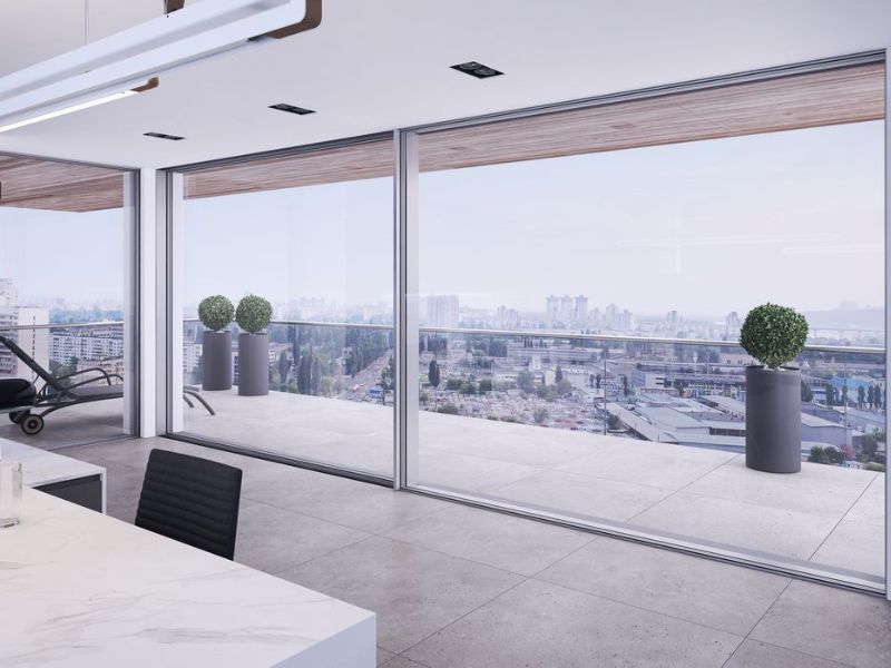 cửa trượt slim ngoại thất Kenwin