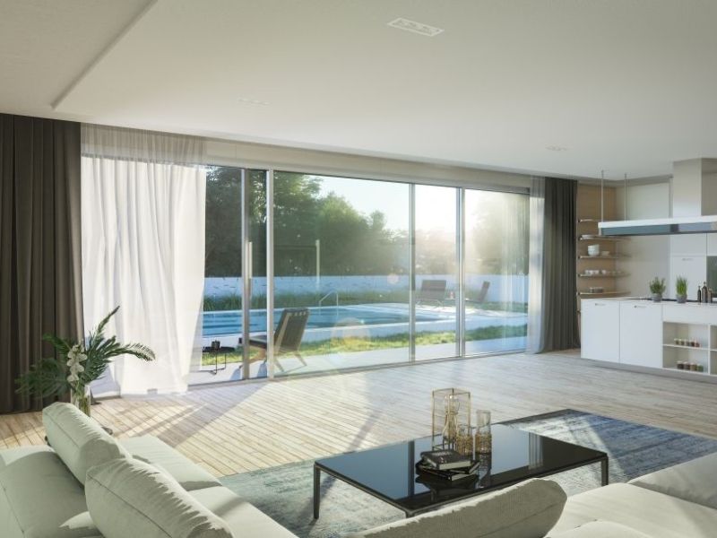 cửa trượt slim ngoại thất